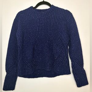 prANA Wool Blend Blue Sweater Size Medium